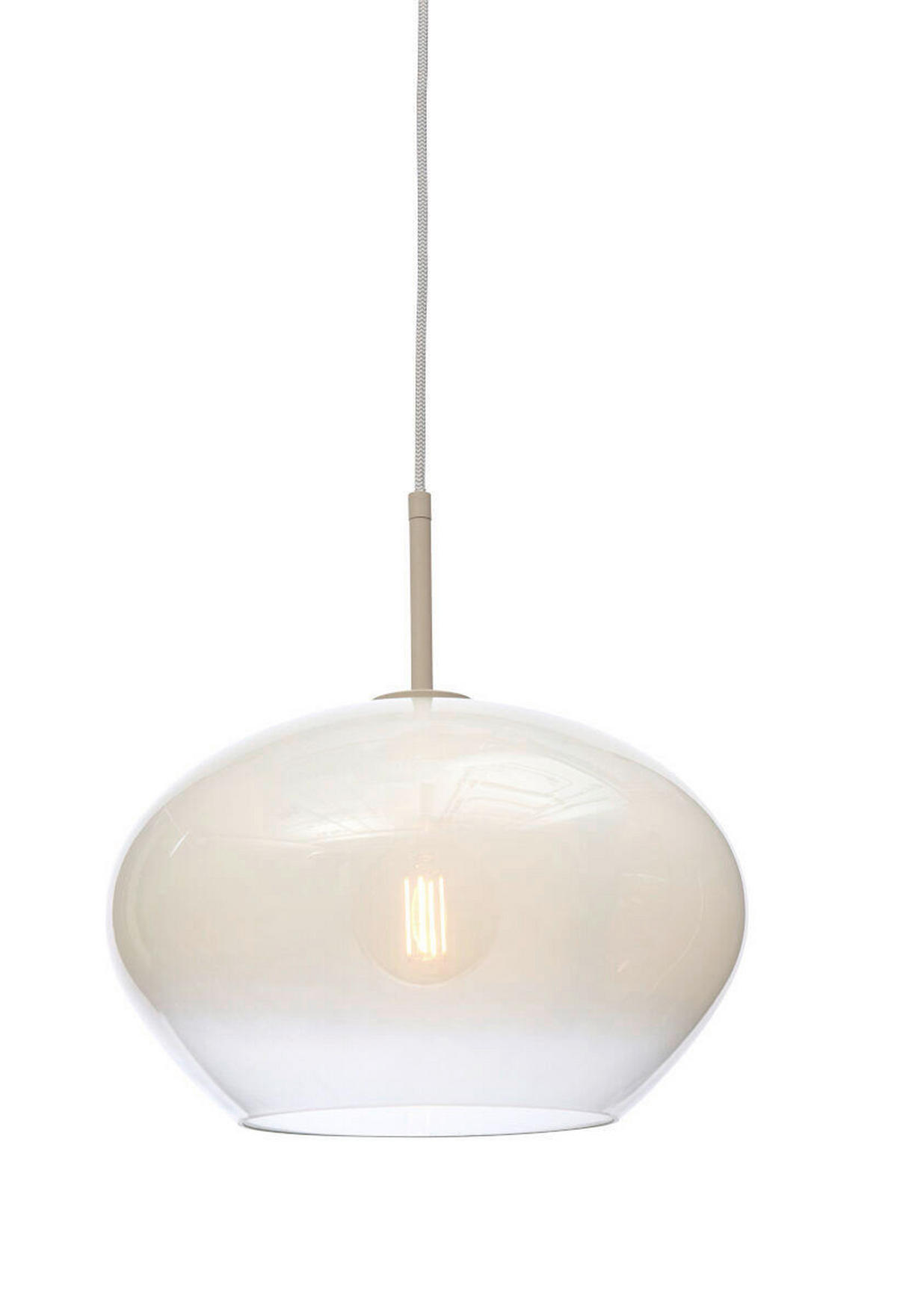 ZÁVĚSNÉ SVÍTIDLO, 35/23 cm  - bílá, Trend, sklo (35/23cm) - It's about Romi