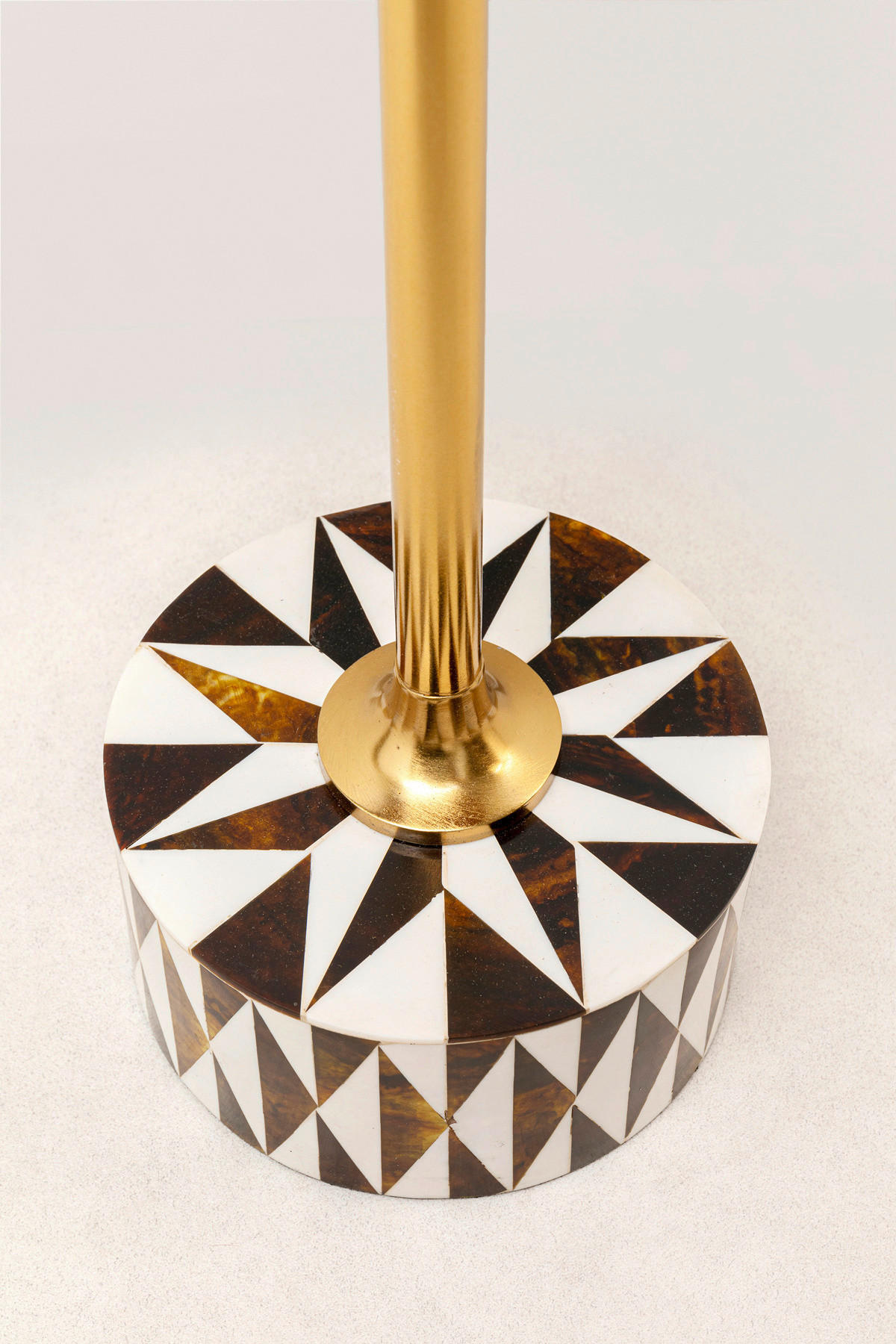 BEISTELLTISCH in Metall, Kunststoff, Holzwerkstoff 25/25/50 cm  - Dunkelbraun/Goldfarben, Design, Holzwerkstoff/Kunststoff (25/25/50cm) - Ambia Home