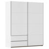 SCHWEBETÜRENSCHRANK in Weiss  - Weiss/Alufarben, Modern, Holzwerkstoff (175/210/59cm) - Rauch Möbel