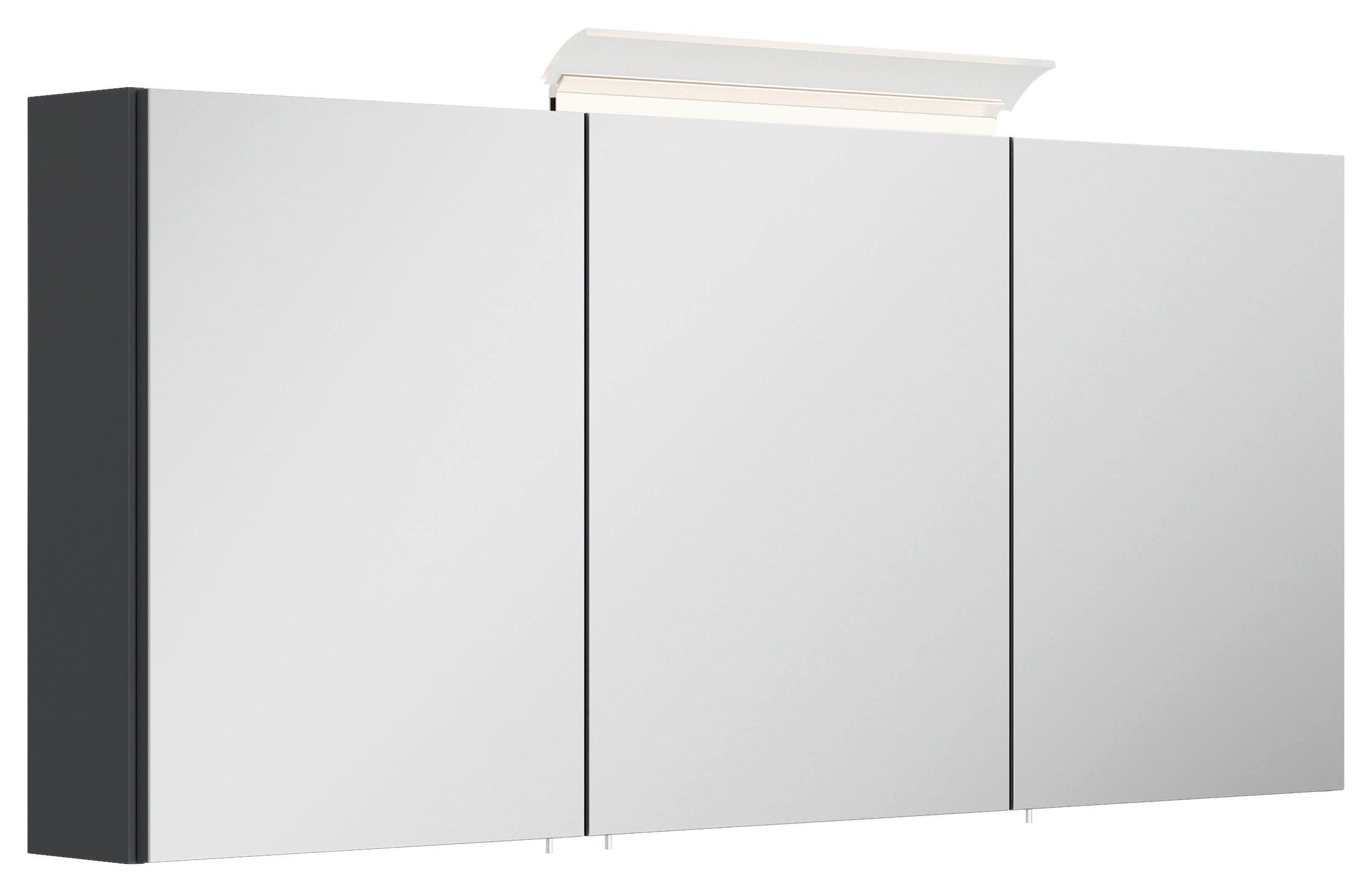 SPIEGELSCHRANK 140/62/17 cm  - Graphitfarben, MODERN, Glas/Holzwerkstoff (140/62/17cm) - MID.YOU