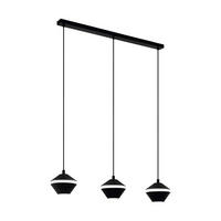 LED-HÄNGELEUCHTE 86,5/16,5/110 cm  - Schwarz/Weiß, Design, Kunststoff/Metall (86,5/16,5/110cm) - Eglo