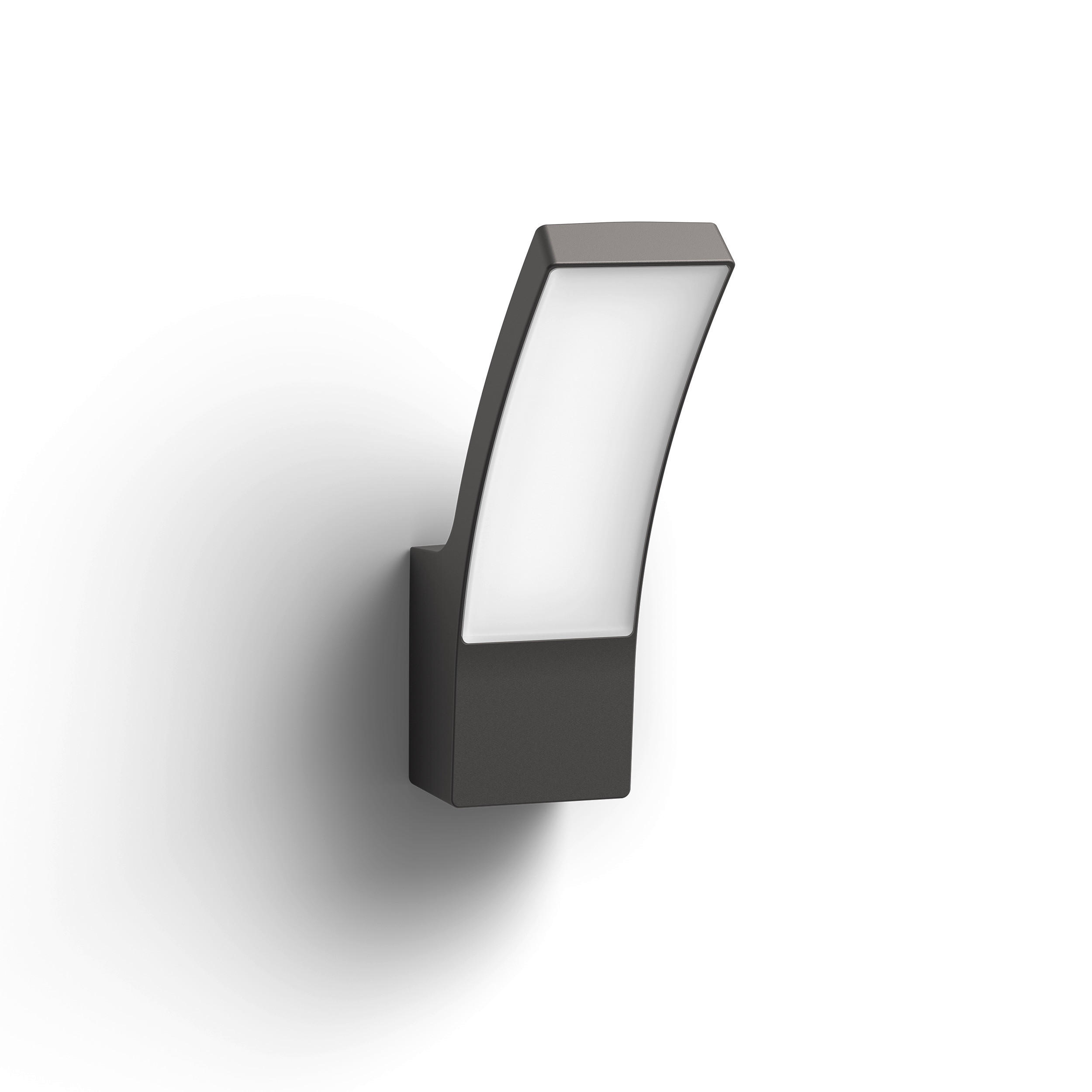 LED-WANDLEUCHTE Splay 24/16/8 cm   - Anthrazit, Basics, Metall (24/16/8cm)