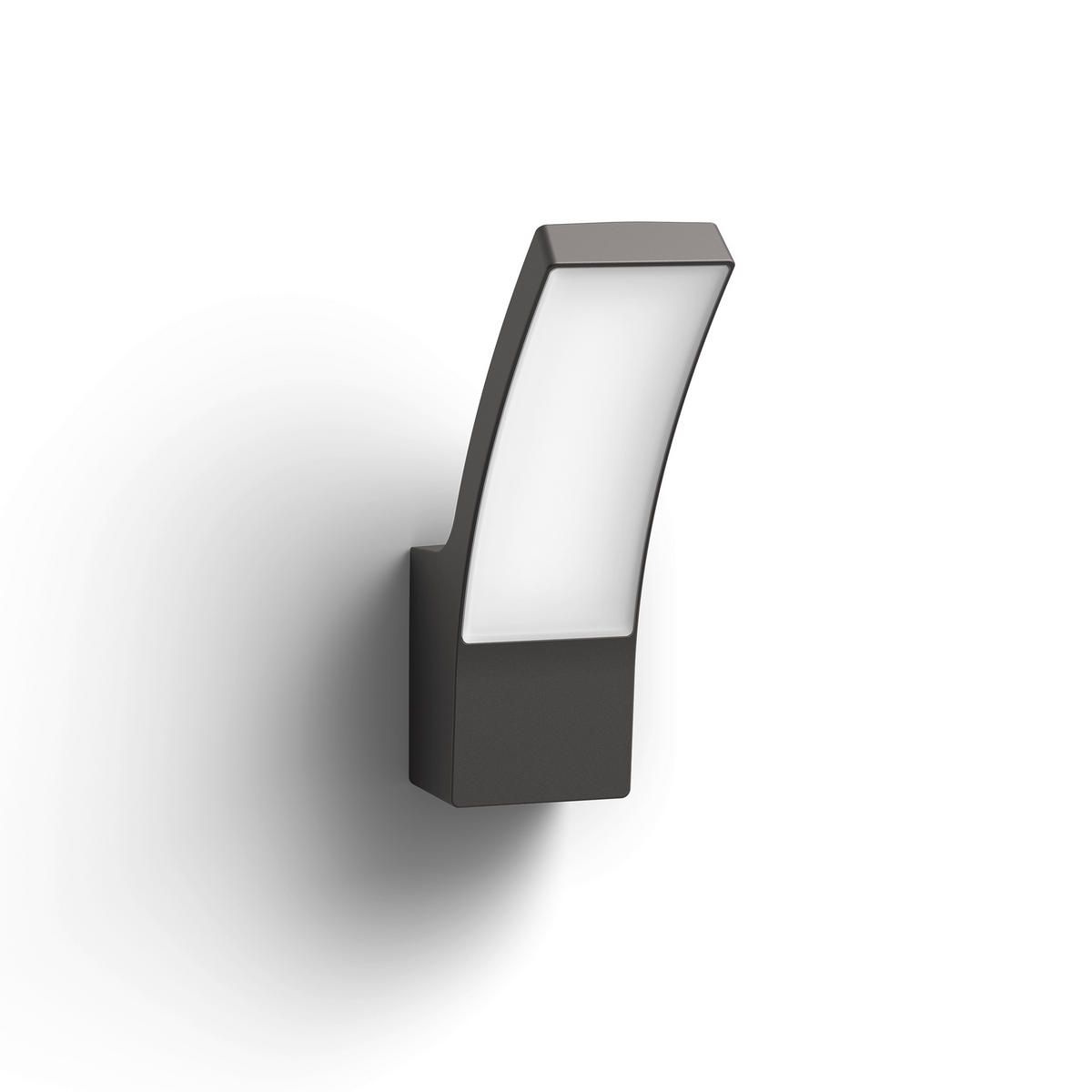 LED-WANDLEUCHTE Splay 24/16/8 cm   - Anthrazit, Basics, Metall (24/16/8cm)