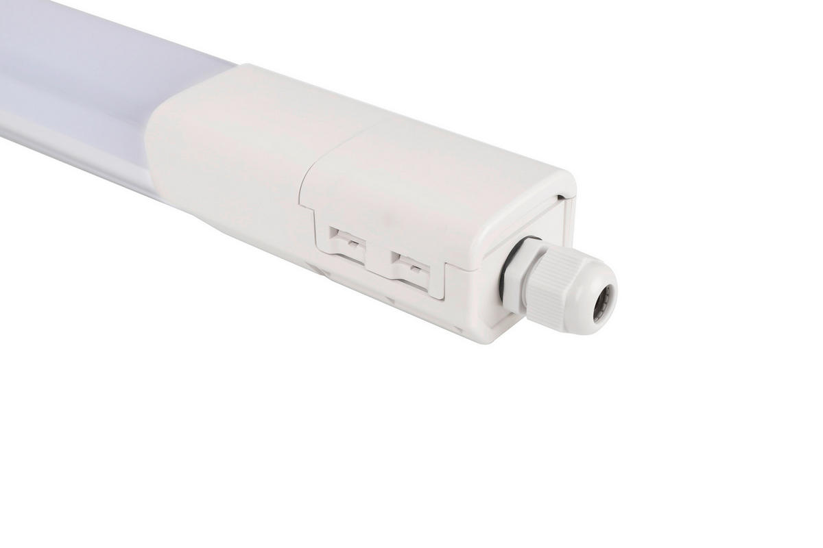 LED-DECKENLEUCHTE plus3 149,5/5,2/4,1 cm   - Weiß, Basics, Kunststoff (149,5/5,2/4,1cm)