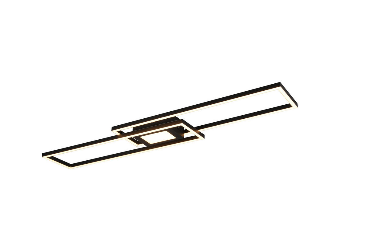 LED PLAFONJERA - crna, Osnovno, metal (110/7/21cm)