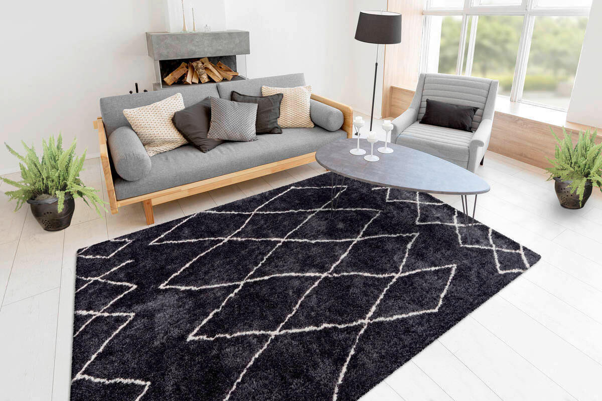 HOCHFLORTEPPICH 120/170 cm Orlando Anthrazit  - Anthrazit, Design, Textil (120/170cm) - Kayoom