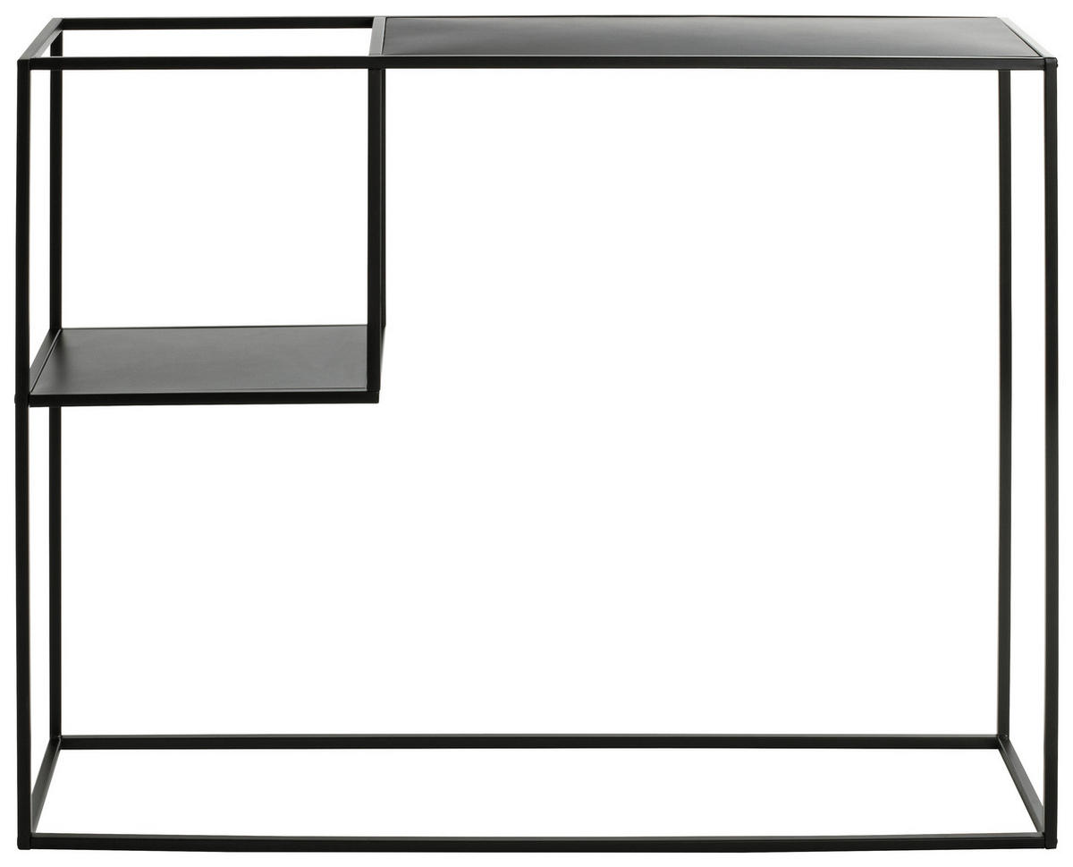 KONZOLOVÝ STOLEK, černá, kov, 100/30/80 cm - černá, Design, kov (100/30/80cm)