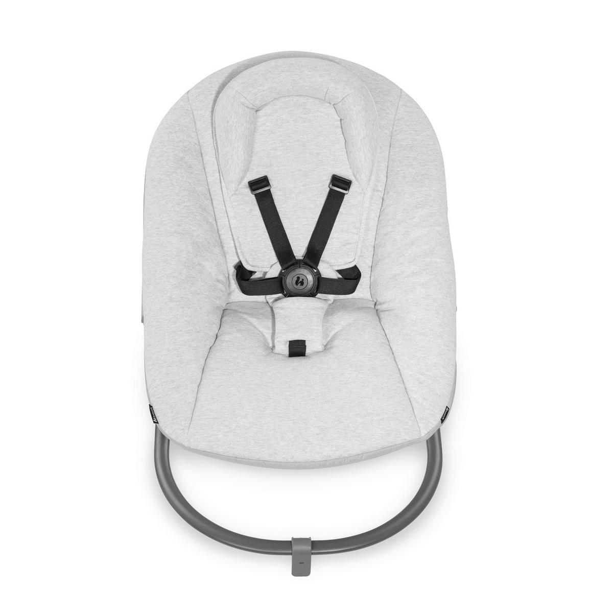 HOCHSTUHLLIEGE Alpha Bouncer Premium  - Hellgrau, Basics, Textil/Metall (66/51/49cm) - Hauck