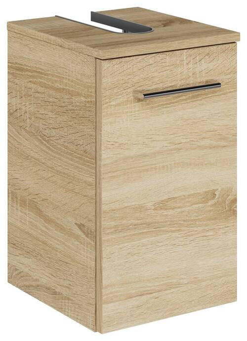 WASCHBECKENUNTERSCHRANK 30/49,8/33,3 cm  - Chromfarben/Eiche Bianco, KONVENTIONELL, Holzwerkstoff/Metall (30/49,8/33,3cm) - Sadena