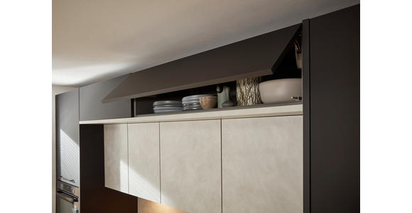 EINBAUKÜCHE - Schwarz/Grau, Design, Holzwerkstoff - Dieter Knoll
