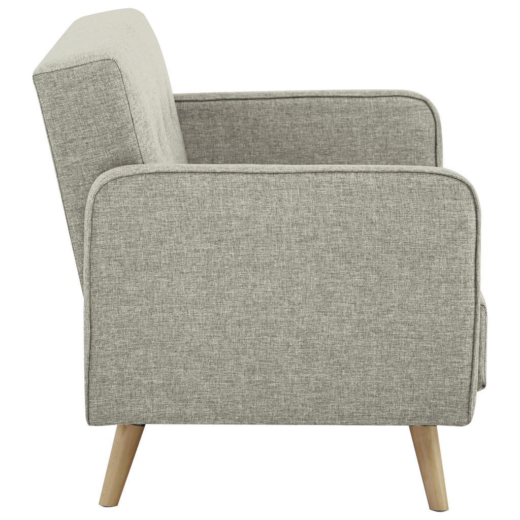 Thumbnail - Mid.you 2-Sitzer-Sofa, Hellgrau, Textil, Kiefer, vollmassiv, 137x80x90 cm, Wohnzimmer, Sofas & Couches, Sofas, 2-Sitzer ...