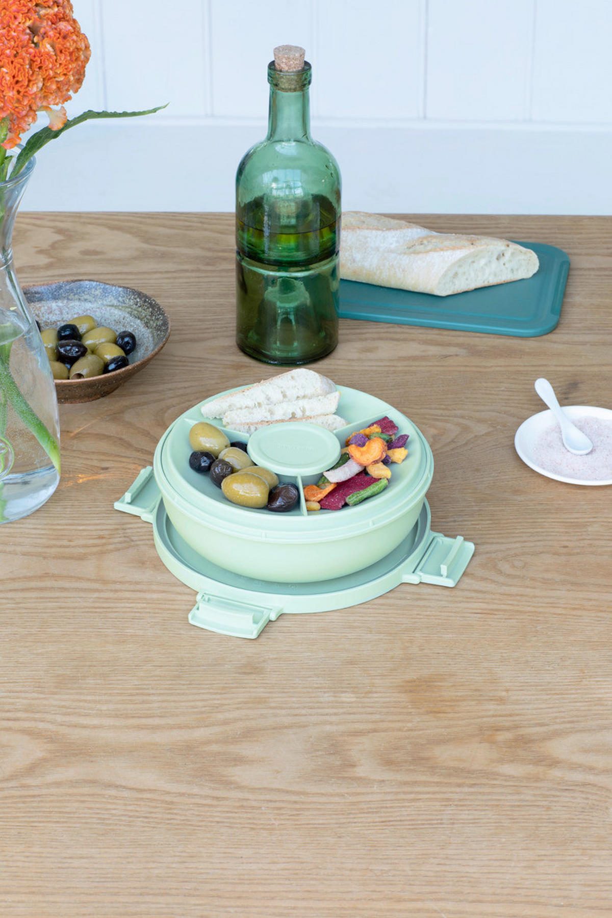 KRABIČKA NA OBĚD  - zelená, Basics, plast (21/7.5/21cm) - Brabantia
