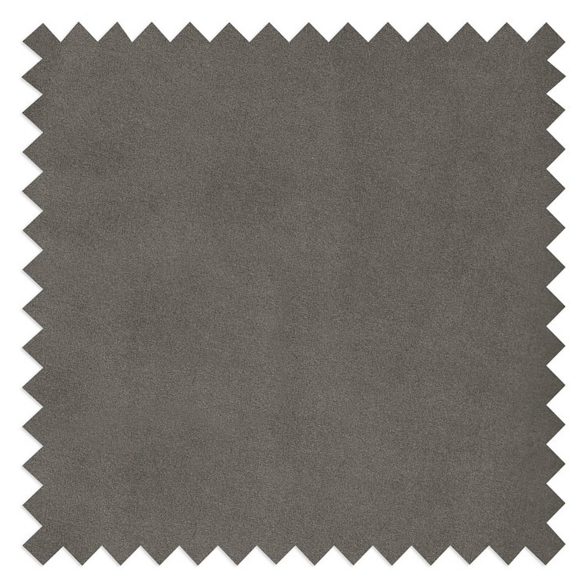 ECKSCHLAFSOFA in Samt Grau  - Wengefarben/Grau, Modern, Holz/Textil (264/85/203cm) - Trendmanufaktur