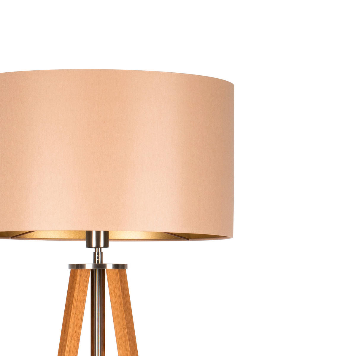 STEHLEUCHTE  50/150/50 cm   - Eichefarben/Beige, MODERN, Naturmaterialien/Holz (50/150/50cm)