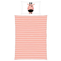 BABYBETTWÄSCHE Renforcé 100/135 cm  - Rot/Weiß, KONVENTIONELL, Textil (100/135cm)