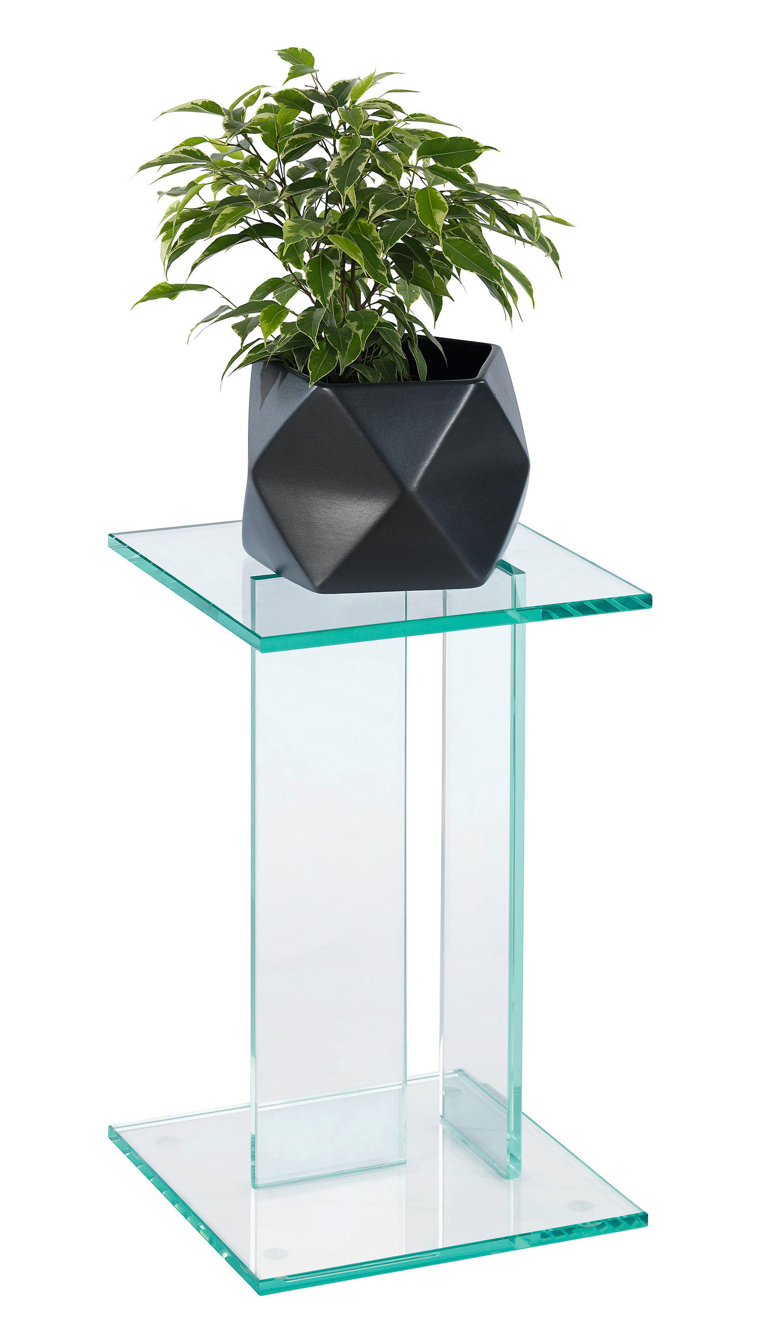 Blumensäule in Glas 25/25/41 cm