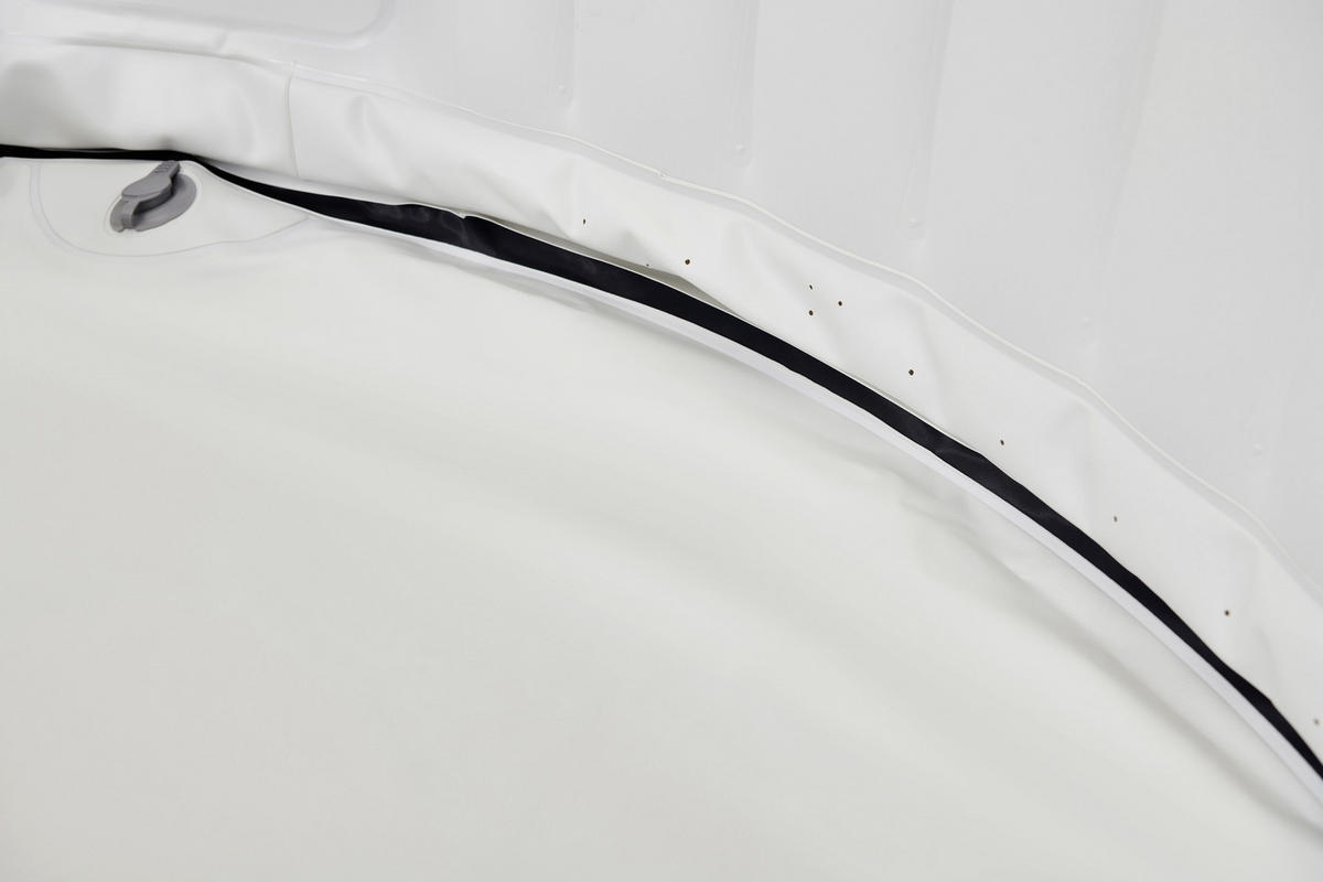 WHIRLPOOL MSPA COMFORT OTTOMAN 204/70 cm  - Anthrazit/Weiß, KONVENTIONELL, Kunststoff (204/70cm) - Atrigo