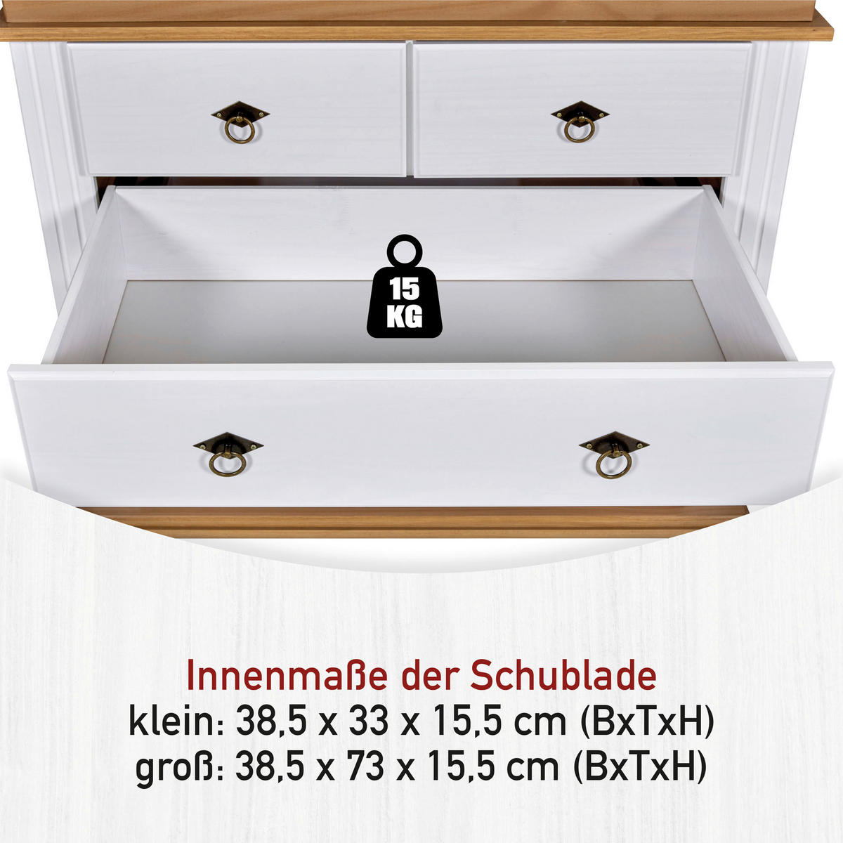 KOMMODE  in 101/99/46 cm  - Eichefarben/Schwarz, LIFESTYLE, Holz/Metall (101/99/46cm) - Ti'me