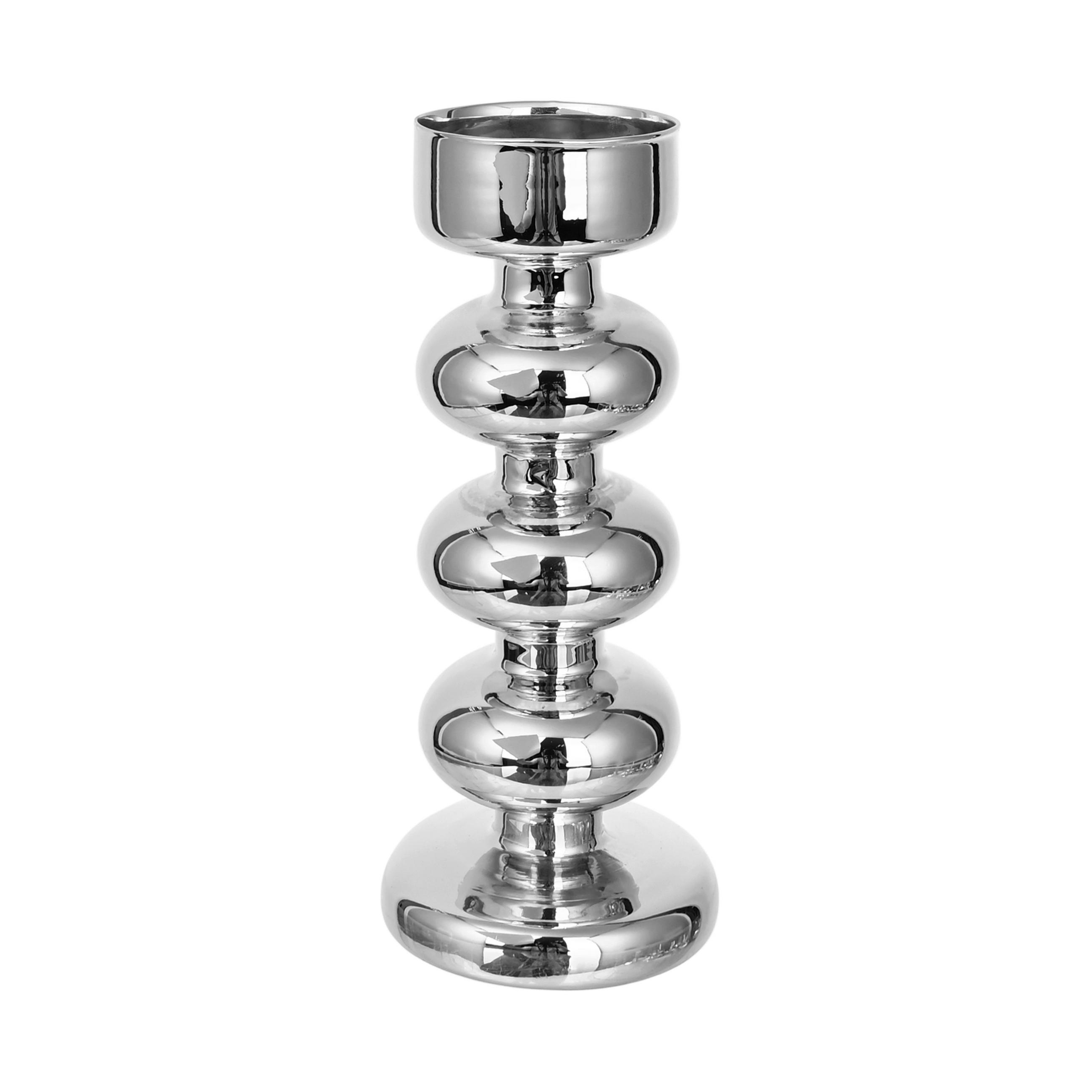 LJUSSTAKE  - silver, Trend, glas (8,5/20cm) - Ambia Home
