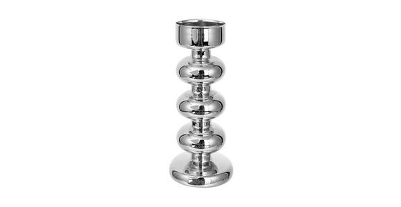 KERZENHALTER - Silberfarben, Trend, Glas (8,5/20cm) - Ambia Home