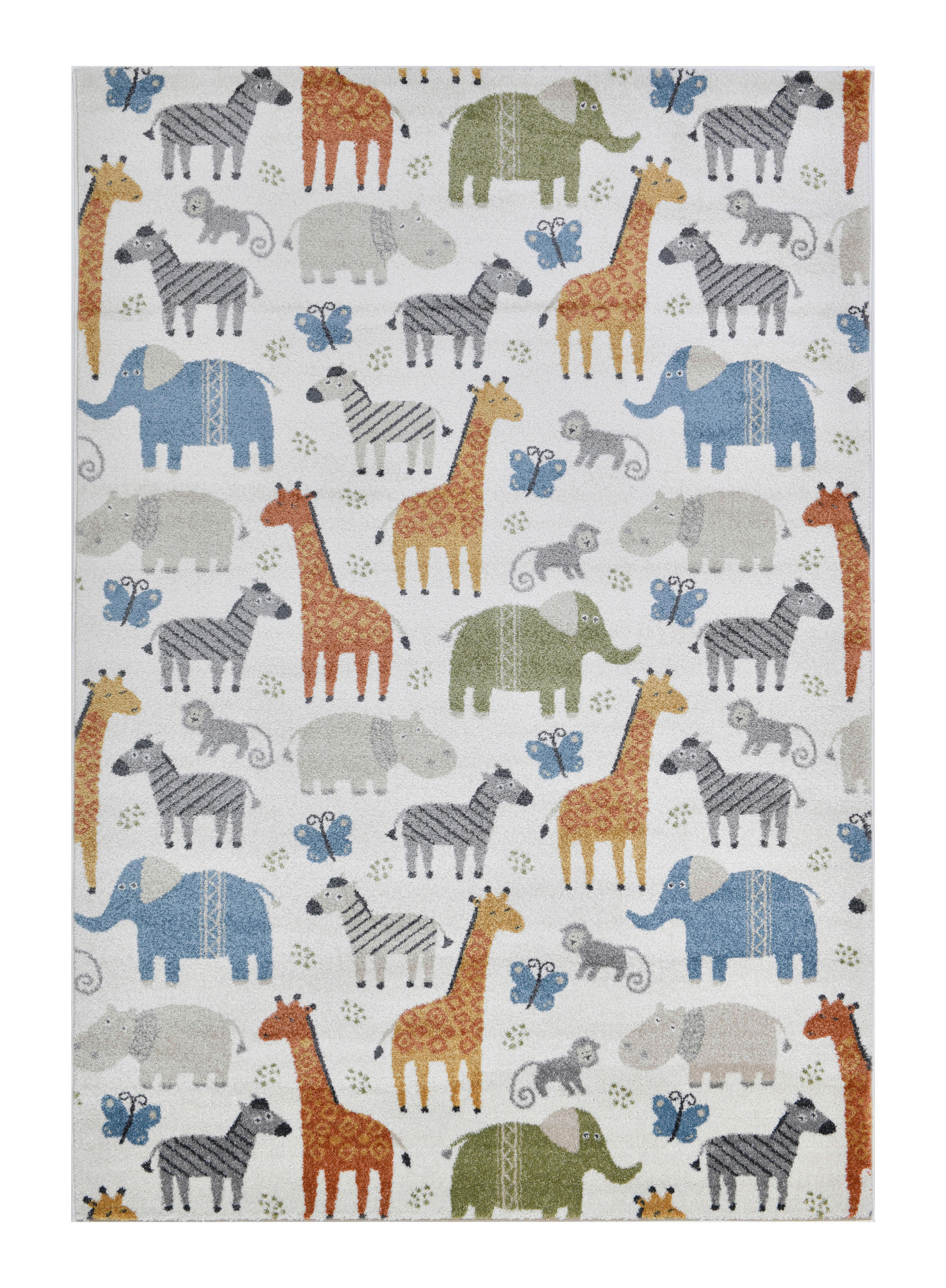 OTROŠKA PREPROGA      80/150 cm    tkano  modra, krem barve  - modra/krem barve, Design, tekstil (80/150cm) - Ben'n'jen