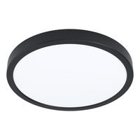 LED-DECKENLEUCHTE  27,8/2,5 cm    - Schwarz, Basics, Kunststoff (27,8/2,5cm) - Eglo
