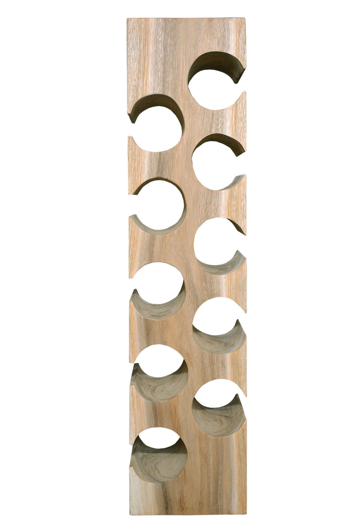 WEINREGAL  - Naturfarben, MODERN, Holz (18/87/21cm) - MID.YOU