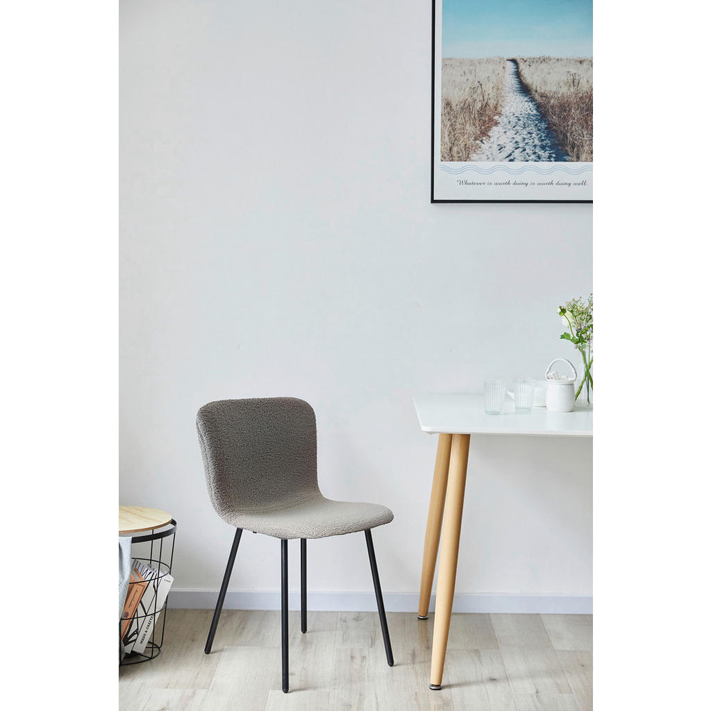 Thumbnail - Livetastic Stuhl-Set, Hellgrau, Textil, Rundrohr, 44x79x52 cm, Stühle