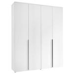 DREHTÜRENSCHRANK  in Weiß  - Schwarz/Weiß, MODERN, Holzwerkstoff/Kunststoff (180/225/52cm) - Carryhome