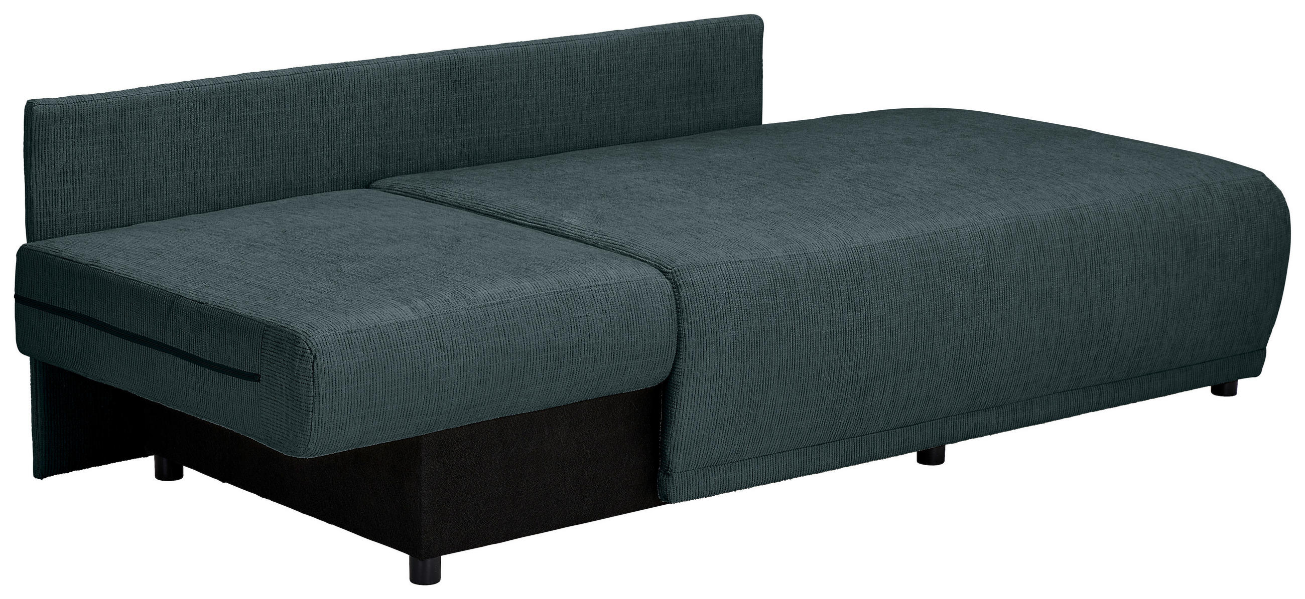 CHAISELONGUE Chenille Dunkelblau  - Schwarz/Dunkelblau, KONVENTIONELL, Kunststoff/Textil (93/73/171cm) - Carryhome