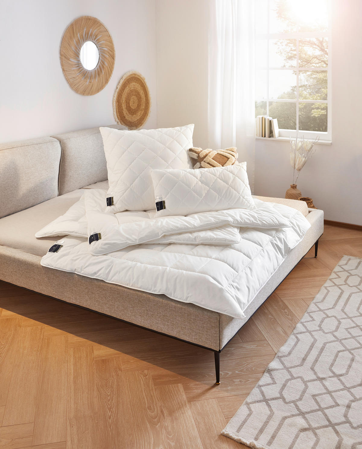 SOMMERDECKE  Alcando Light  155/220 cm   - Weiß, Basics, Textil (155/220cm) - Billerbeck