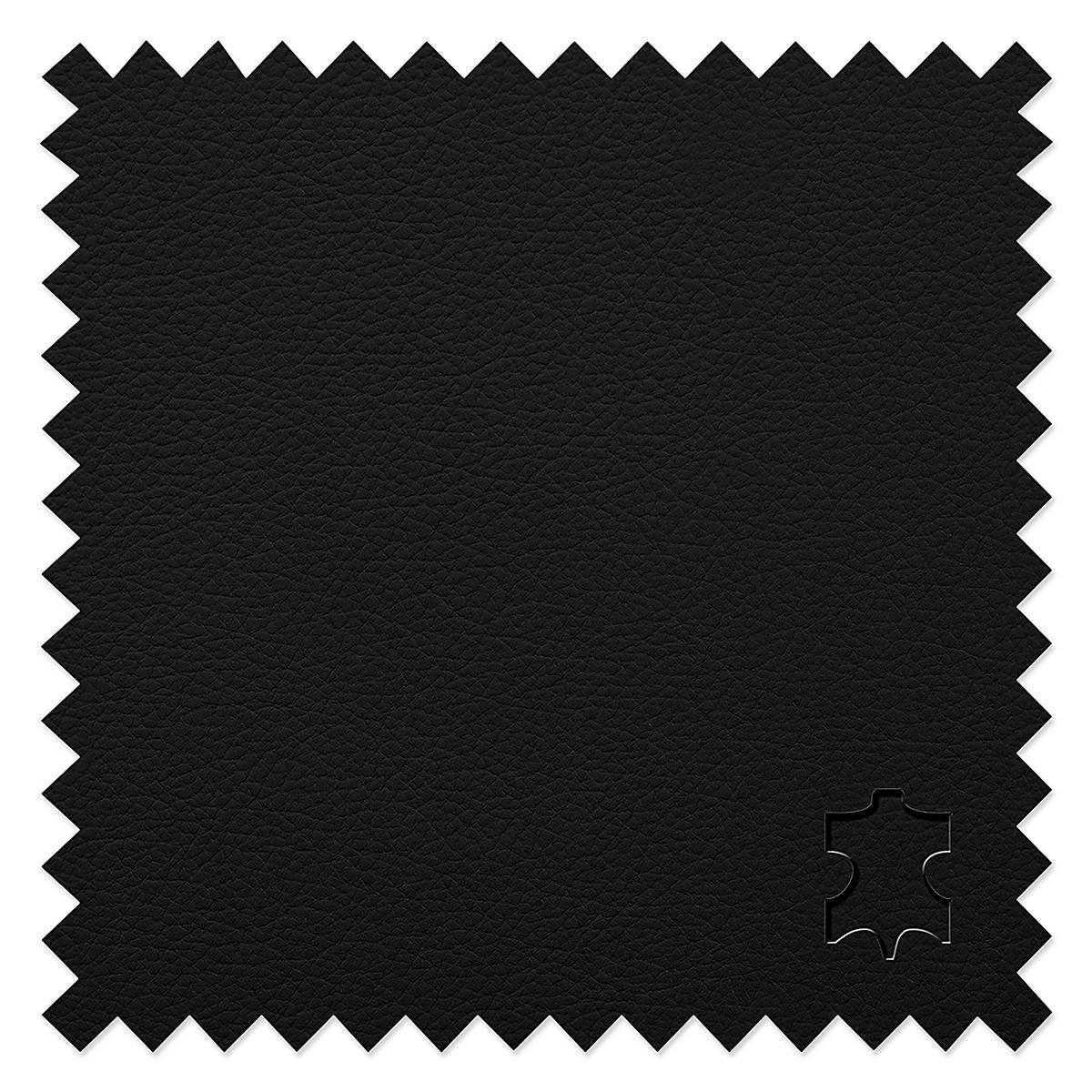 SCHLAFSOFA in Leder Schwarz  - Schwarz, Design, Leder/Kunststoff (205/92/85cm) - Livetastic