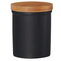 VORRATSDOSE Jasper 0,2 L  - Schwarz/Braun, KONVENTIONELL, Keramik/Holz (7/9cm) - Ritzenhoff Breker