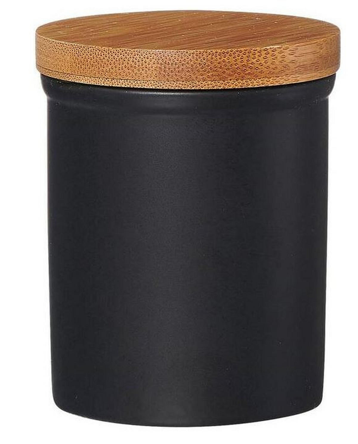 VORRATSDOSE Jasper 0,2 L  - Schwarz/Braun, KONVENTIONELL, Keramik/Holz (7/9cm) - Ritzenhoff Breker