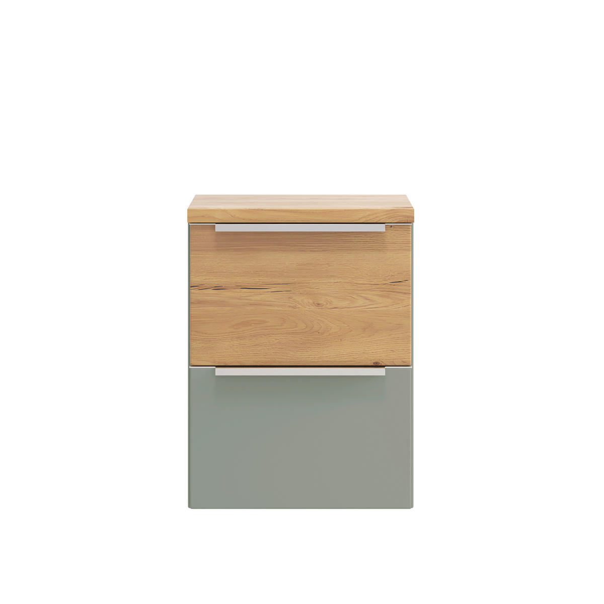UNTERSCHRANK 40/54/35 cm   - Schilfgrün/Wildeiche, Trend, Holzwerkstoff/Metall (40/54/35cm) - Held