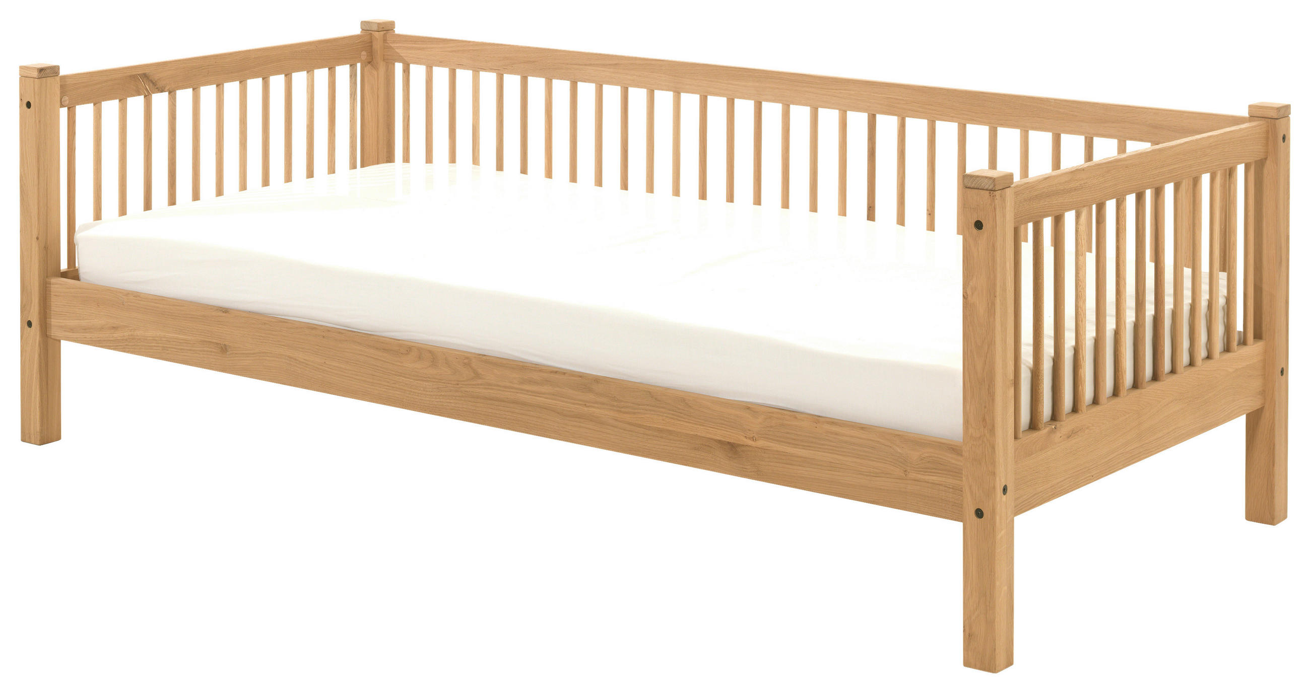 BETT 90/200 cm  in Naturfarben  - Naturfarben, MODERN, Holz (90/200cm) - MID.YOU
