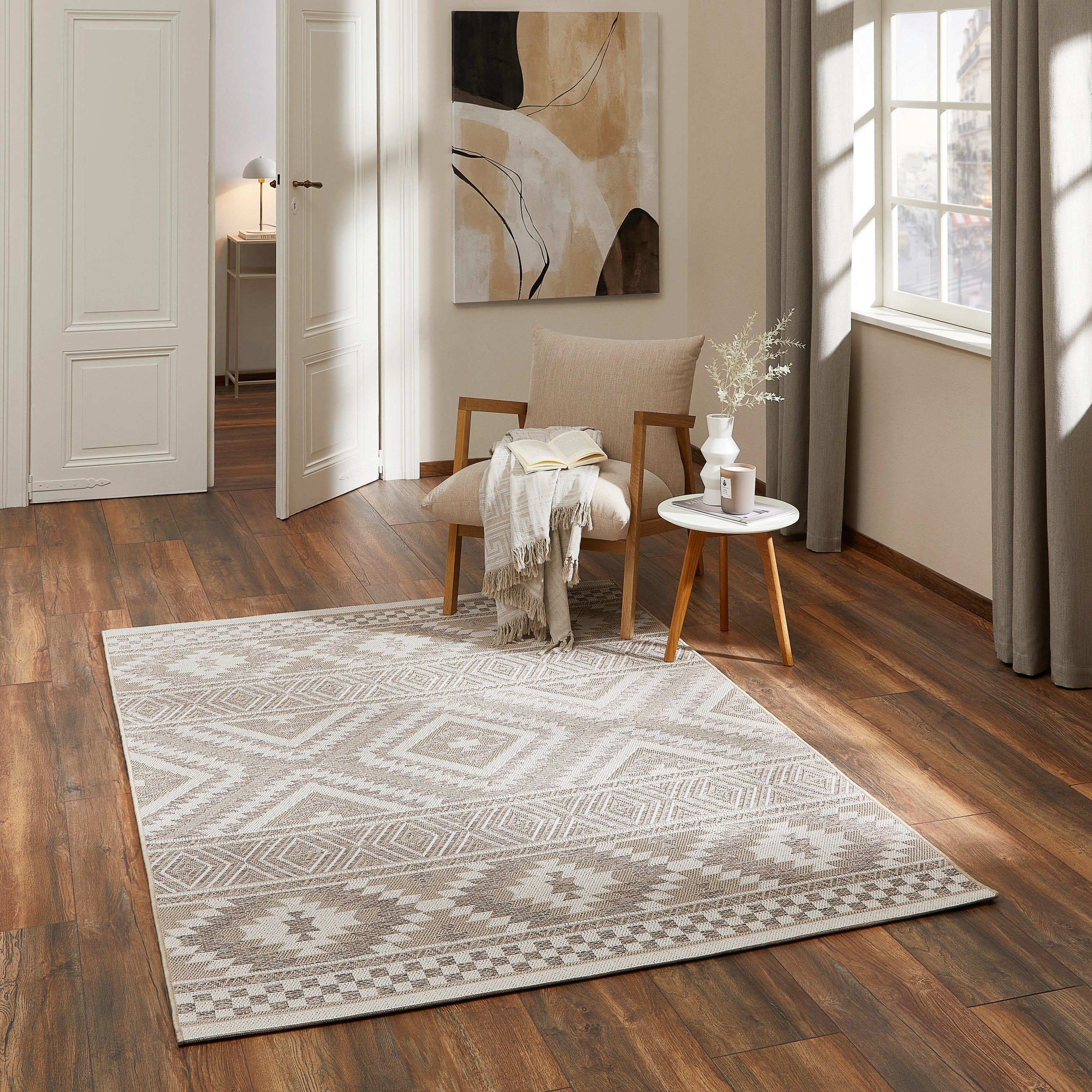 OUTDOORTEPPICH 80/150 cm Trinidad Beige  - Beige, Design, Kunststoff/Textil (80/150cm) - Novel
