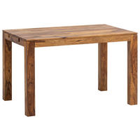 JEDILNA MIZA, masivno indijski rožni les barve indijskega rožnega lesa  - barve indijskega rožnega lesa, Design, les (120/80/76cm) - MID.YOU