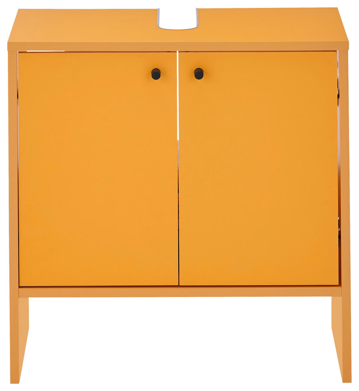 WASCHBECKENUNTERSCHRANK 60/60/35 cm  - Gelb/Schwarz, MODERN, Holzwerkstoff/Kunststoff (60/60/35cm) - MID.YOU