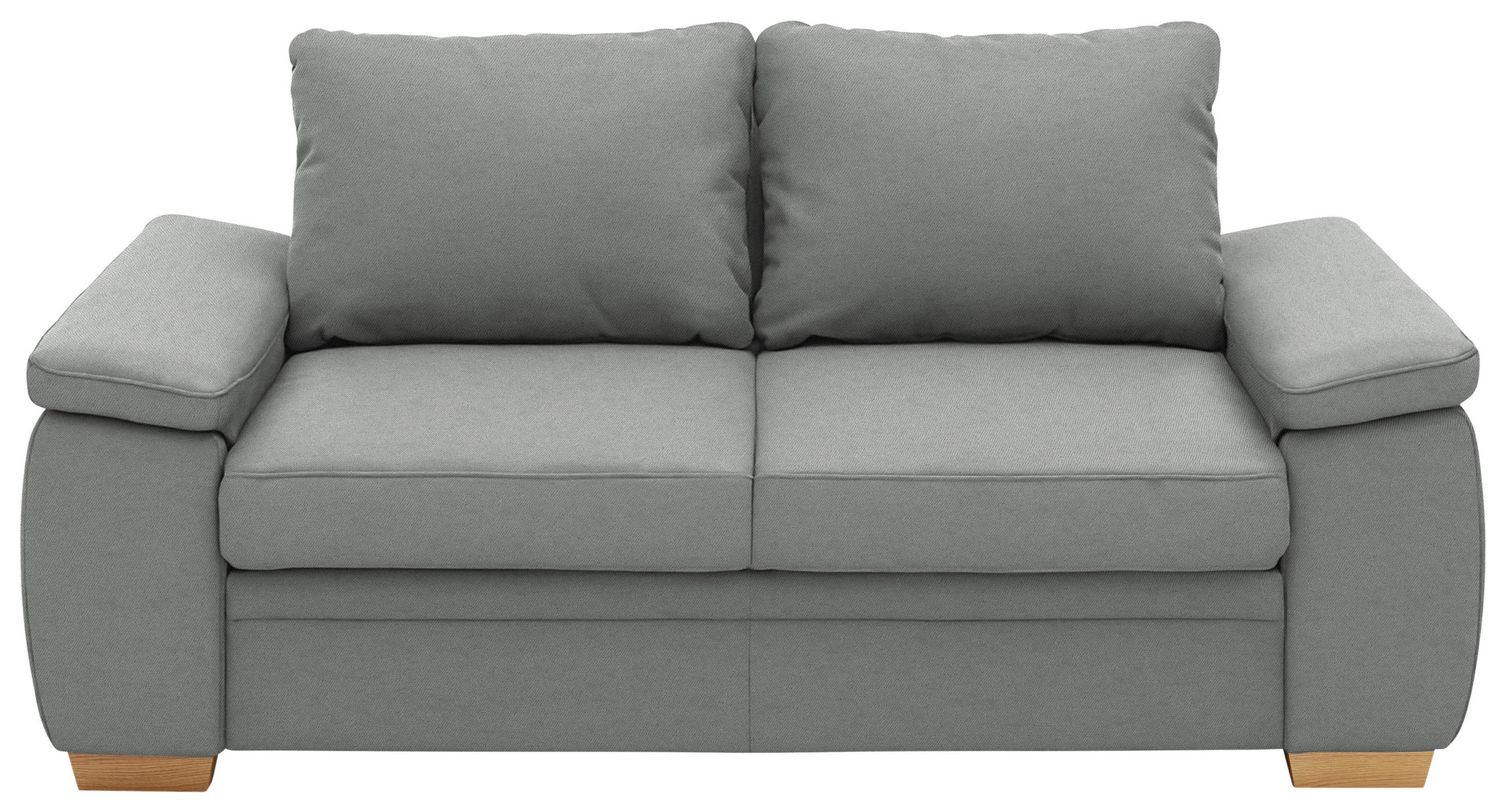 SCHLAFSOFA  in Chenille Grau  - Grau, KONVENTIONELL, Holz/Textil (166/90/100cm) - Beldomo Style