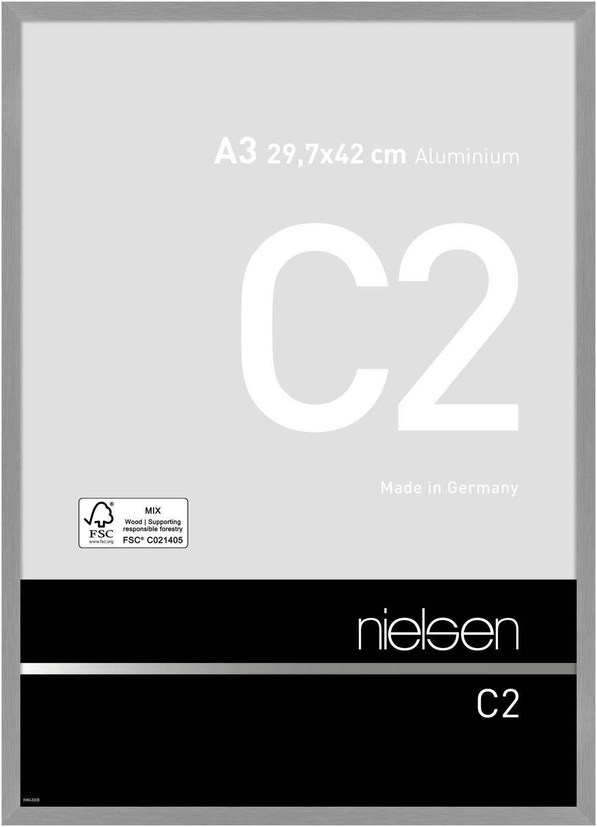 RAHMEN - Grau, Basics, Metall (31,24/43,54/2,5cm) - Nielsen