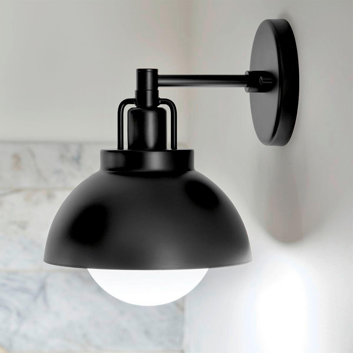 WANDLEUCHTE - Schwarz, Konventionell, Metall (22,7/20,3/24,1cm) - Elstead Lighting