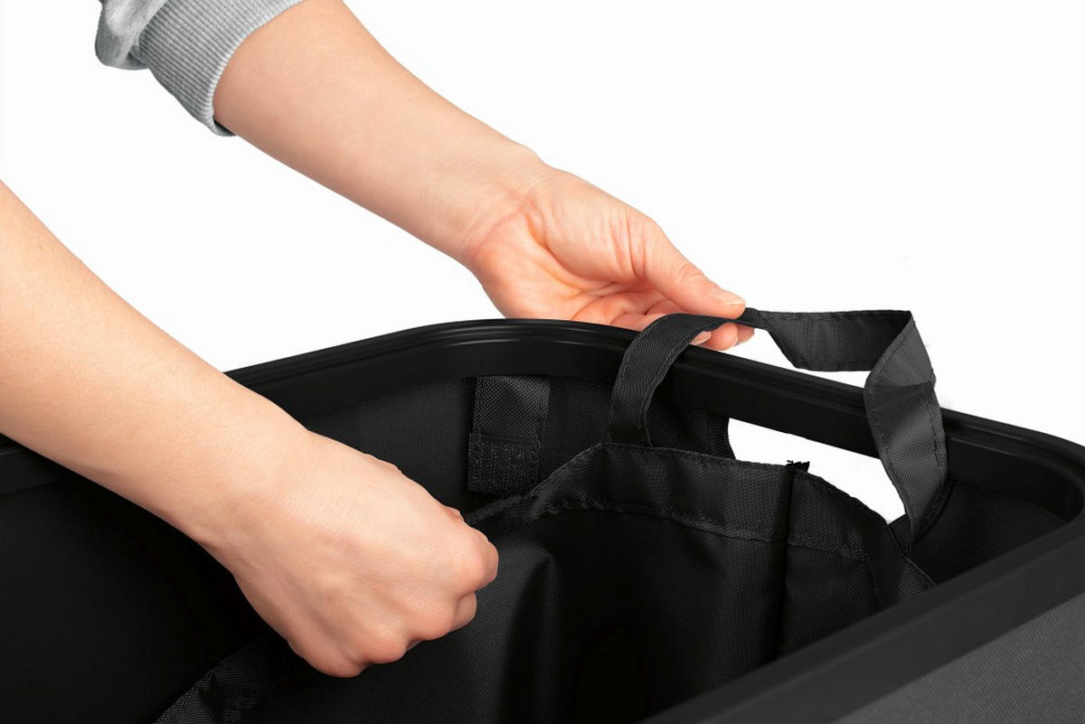 FLASCHENSAMMLER EASYmaxx  - Schwarz, Basics, Naturmaterialien/Kunststoff (40/32,5/72cm) - EASYMAXX