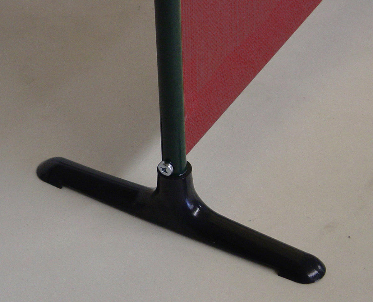 SICHTSCHUTZ - Bordeaux/Grau, Basics, Textil/Metall (165/165/51cm) - Boxxx