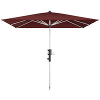 SONNENSCHIRM 245 x 245 cm Bordeaux  - Bordeaux/Silberfarben, KONVENTIONELL, Textil/Metall (245/245cm) - KNIRPS