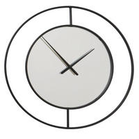 STENSKA URA  črna  - črna, Trendi, kovina/steklo (91/91/3,5cm)