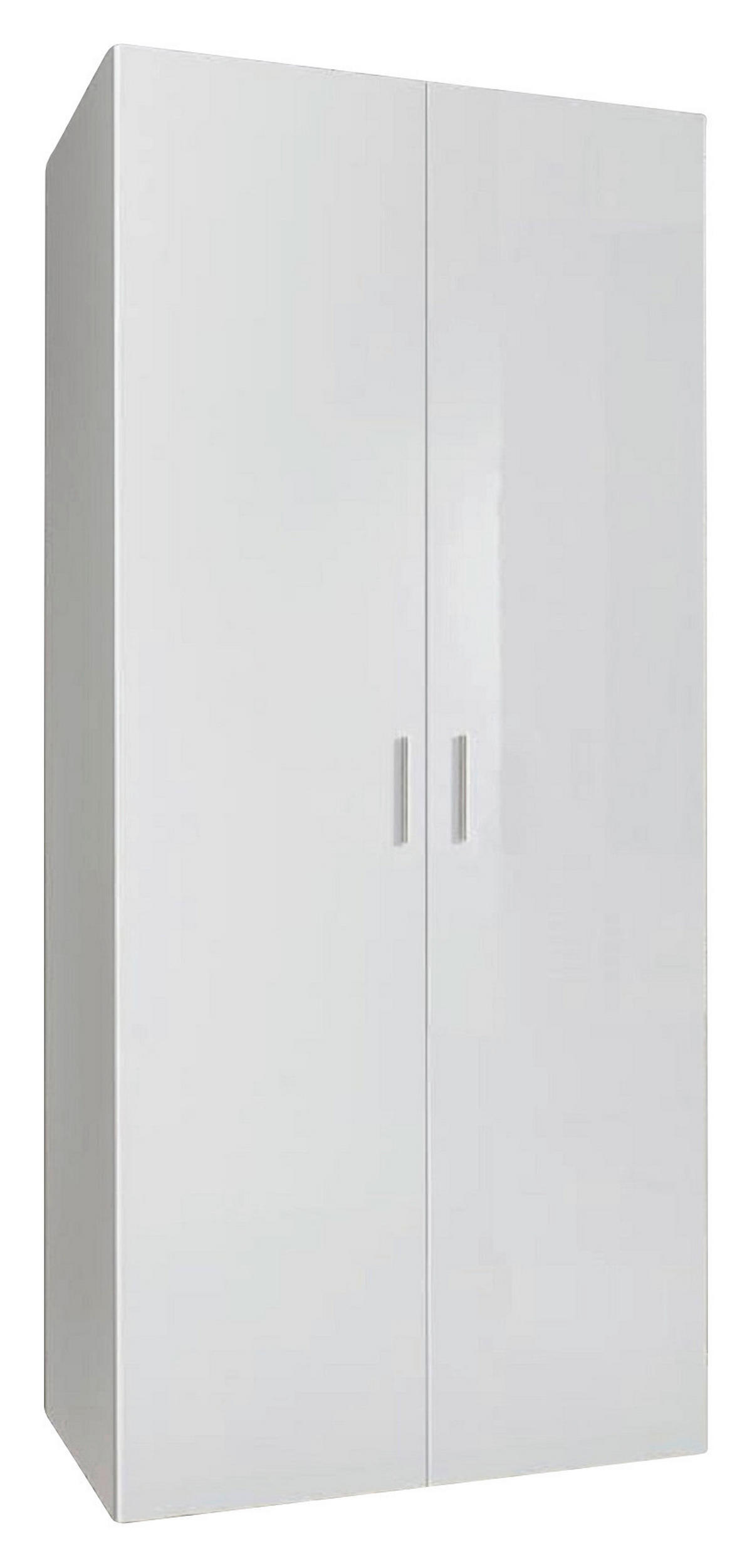 MEHRZWECKSCHRANK 80/185/54 cm  in Weiß  - Chromfarben/Weiß, KONVENTIONELL, Holzwerkstoff/Kunststoff (80/185/54cm) - Xora