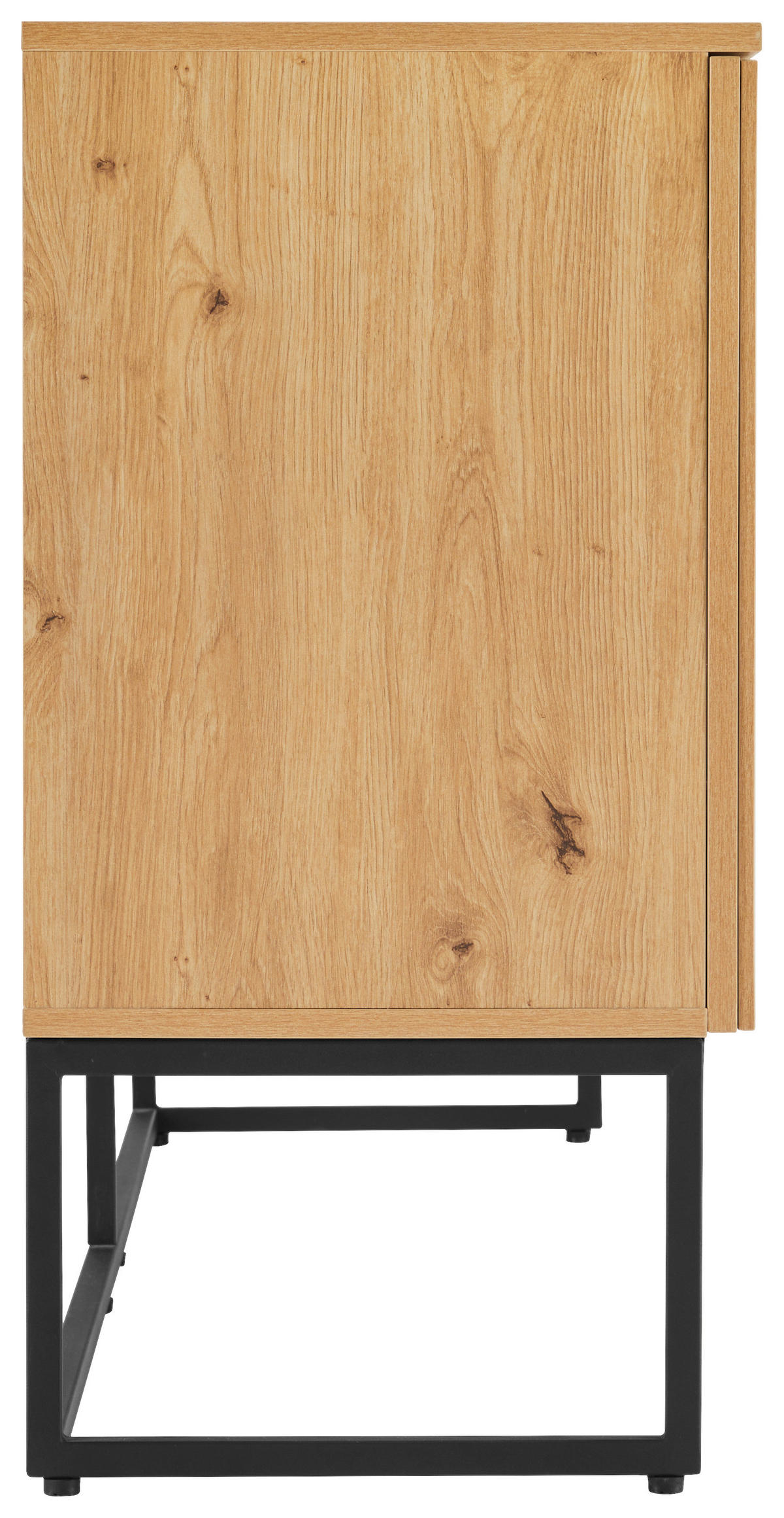 SIDEBOARD Bueno  in 160/80/40 cm  - Schwarz/Eiche Artisan, MODERN, Holzwerkstoff/Metall (160/80/40cm) - Xora