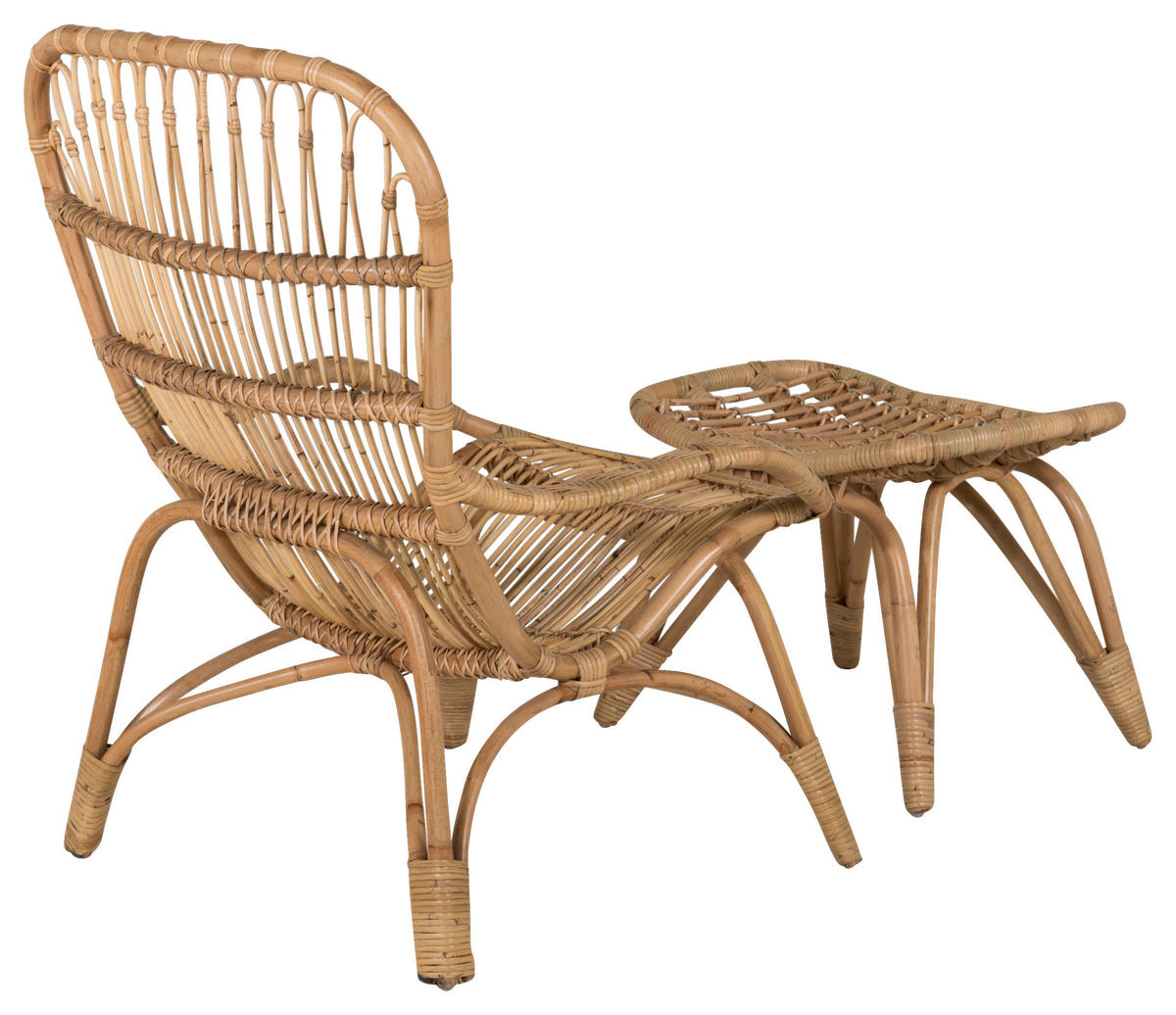 LOUNGESESSEL in Holz Braun, Weiß  - Braun/Weiß, KONVENTIONELL, Holz (66/95/131cm) - Gardenson