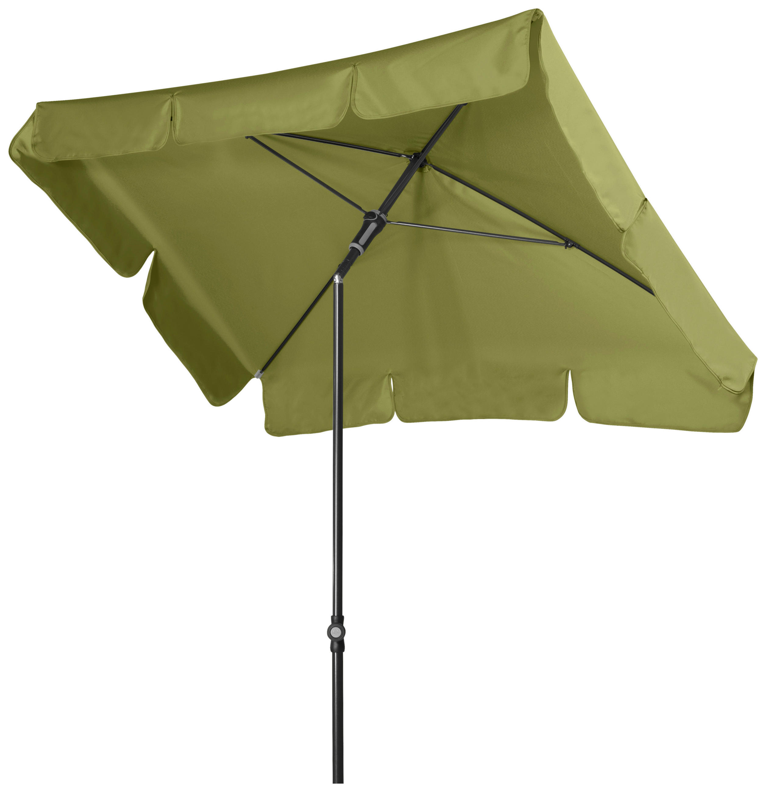 SONNENSCHIRM 185x120 cm Grün  - Anthrazit/Grün, Basics, Textil/Metall (185/120cm) - Doppler